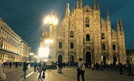 意大利米兰市中心。